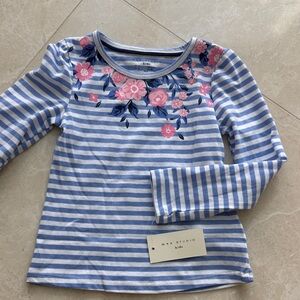 Max Studio Kids Striped Long Sleeve with Floral Design